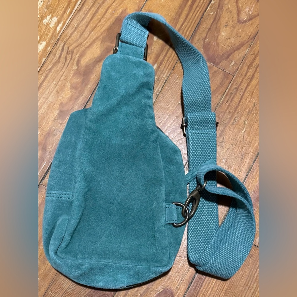 Free People TEAL Hudson Sling Bag - Picture 2 of 3